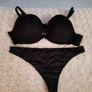 Cacique Sexy Strappy Boost Balconette Bra w/ Panties